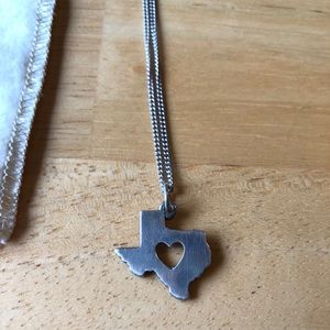 James Avery Texas charm w/ 18 in. cable chain!